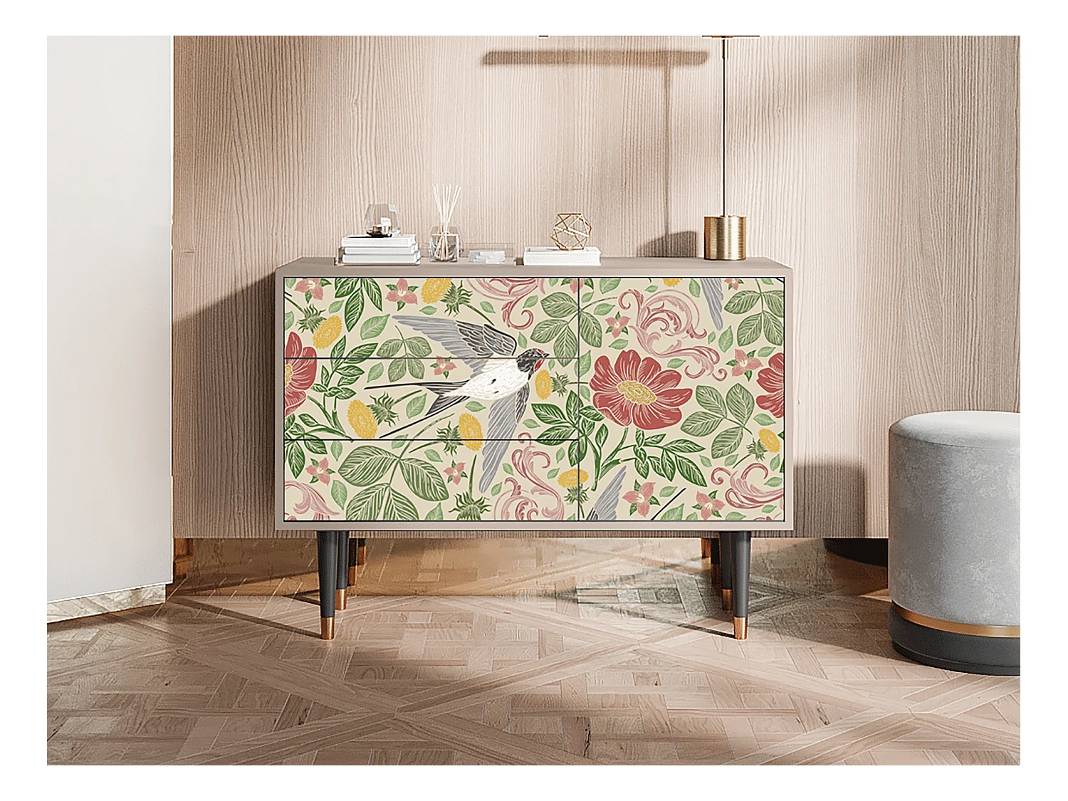 Buffet - 115х84х41 cm - S3 - Spring Swallow, Latte