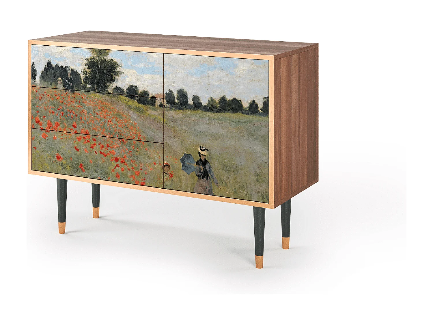 Buffet - 115х84х41 cm - S3 - The Poppy Field   , Noyer