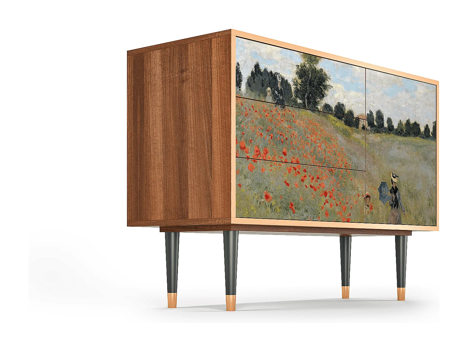 Buffet - 115х84х41 cm - S3 - The Poppy Field   , Noyer