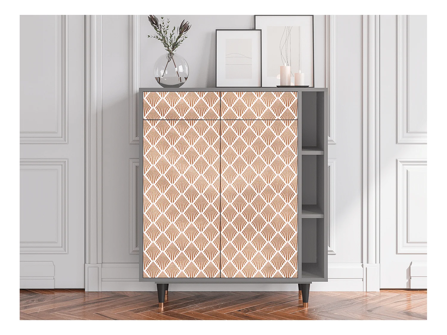 Buffet - 96х110х41 cm - BS6 - Pastel Sunrise, Gris