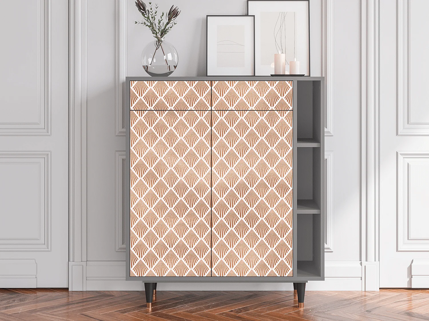 Buffet - 96х110х41 cm - BS6 - Pastel Sunrise, Gris