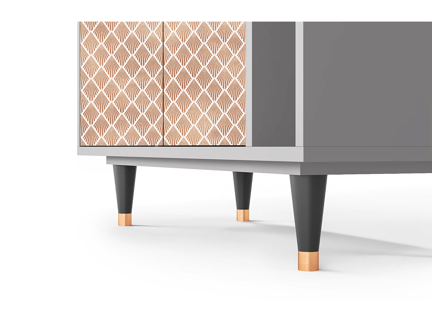 Credenza - 96х110х41 cm - BS6 - Pastel Sunrise, Grigio