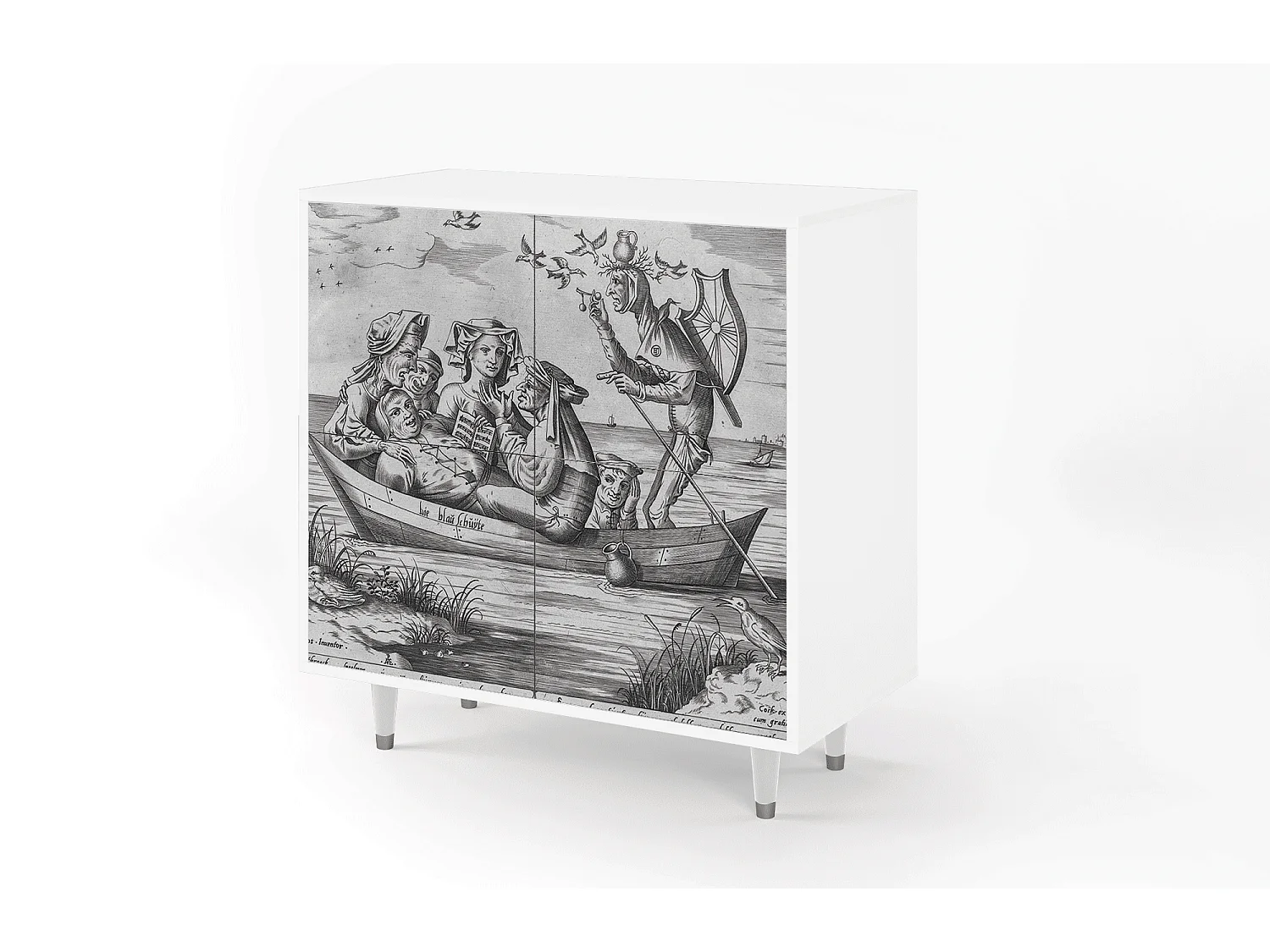 Credenza - 94x96x48 cm - BS3 - Blau Schuyte, Bianco