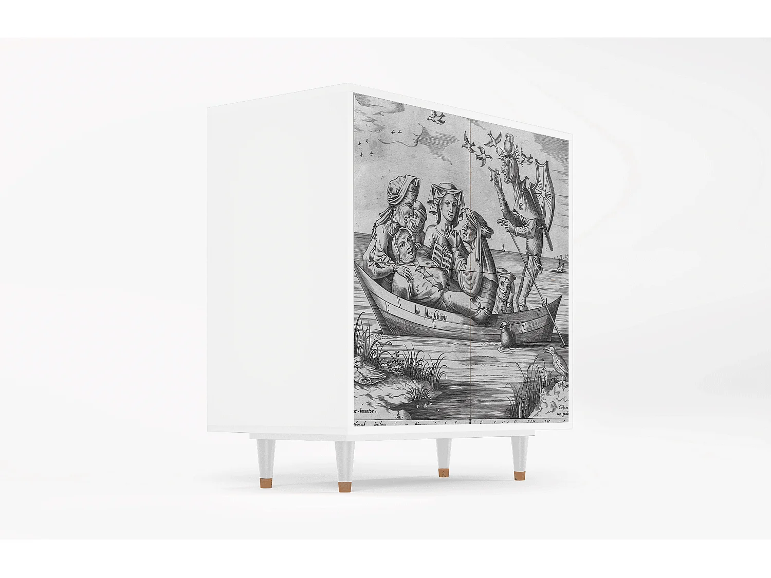 Credenza - 94x96x48 cm - BS3 - Blau Schuyte, Bianco