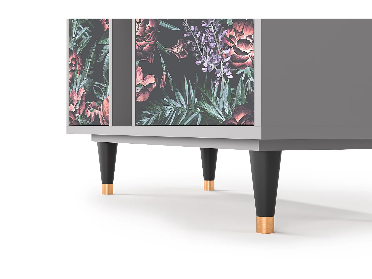 Credenza - 94х96х41 cm - BS5 - Dark Peonies, Grigio