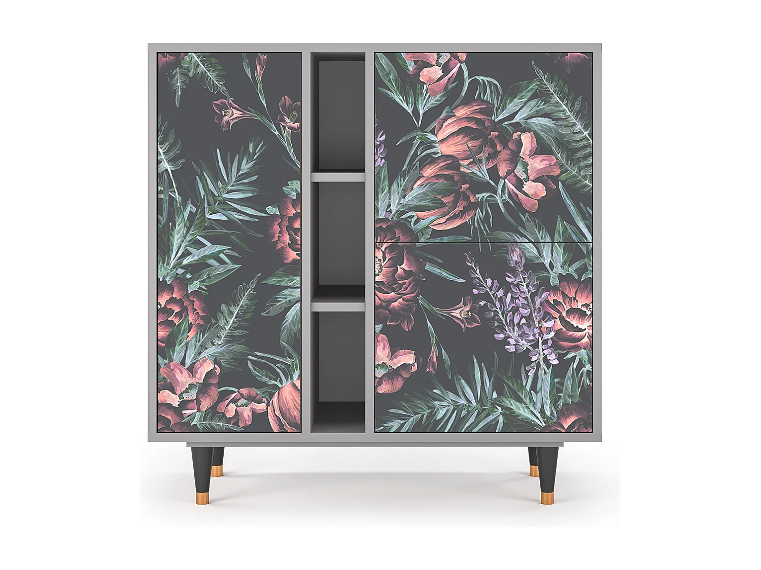 Buffet - 94х96х41 cm - BS5 - Dark Peonies, Gris