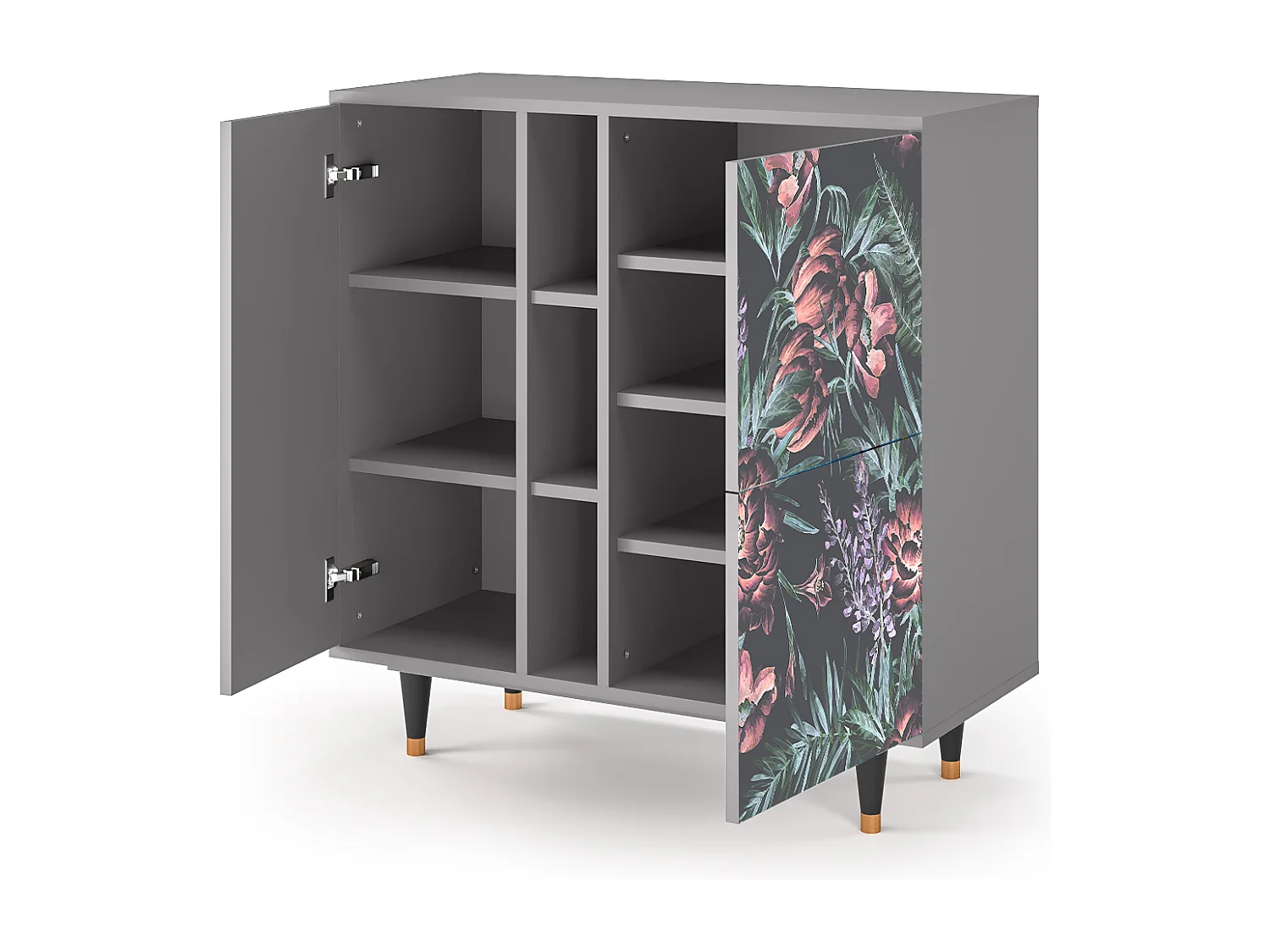 Buffet - 94х96х41 cm - BS5 - Dark Peonies, Gris