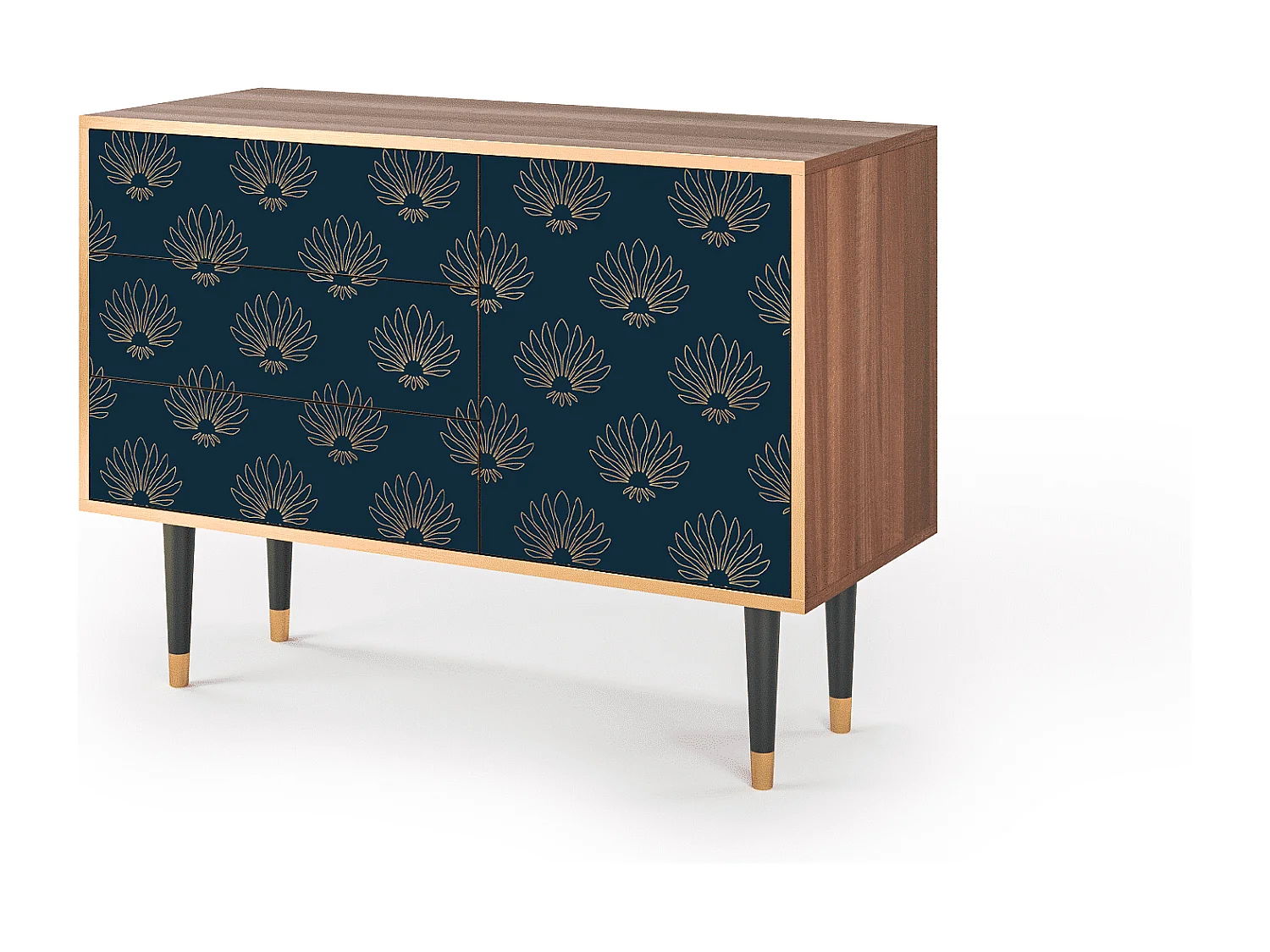 Sideboard - 115х84х41 cm - S3 - Blue Lotus, Walnuss