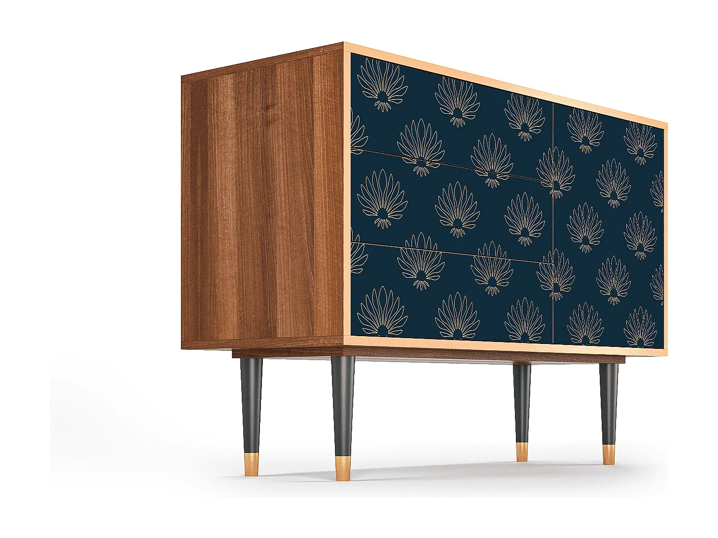 Sideboard - 115х84х41 cm - S3 - Blue Lotus, Walnuss