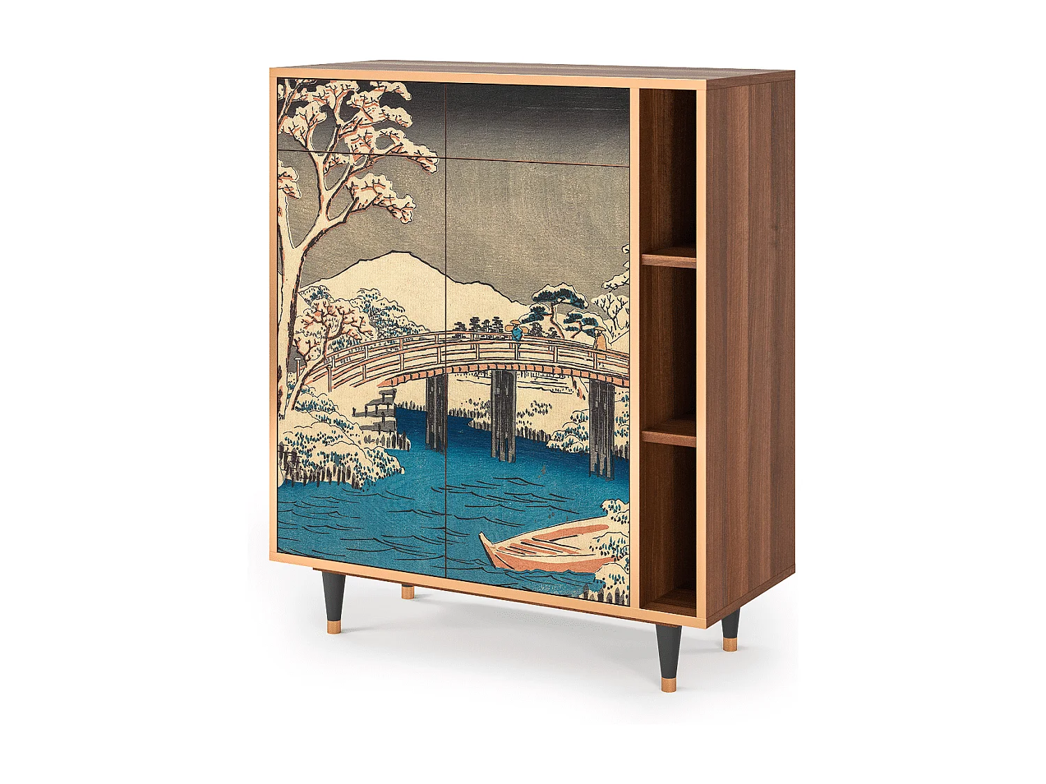 Buffet - 96х110х41 cm - BS6 - Katabira River, Noyer