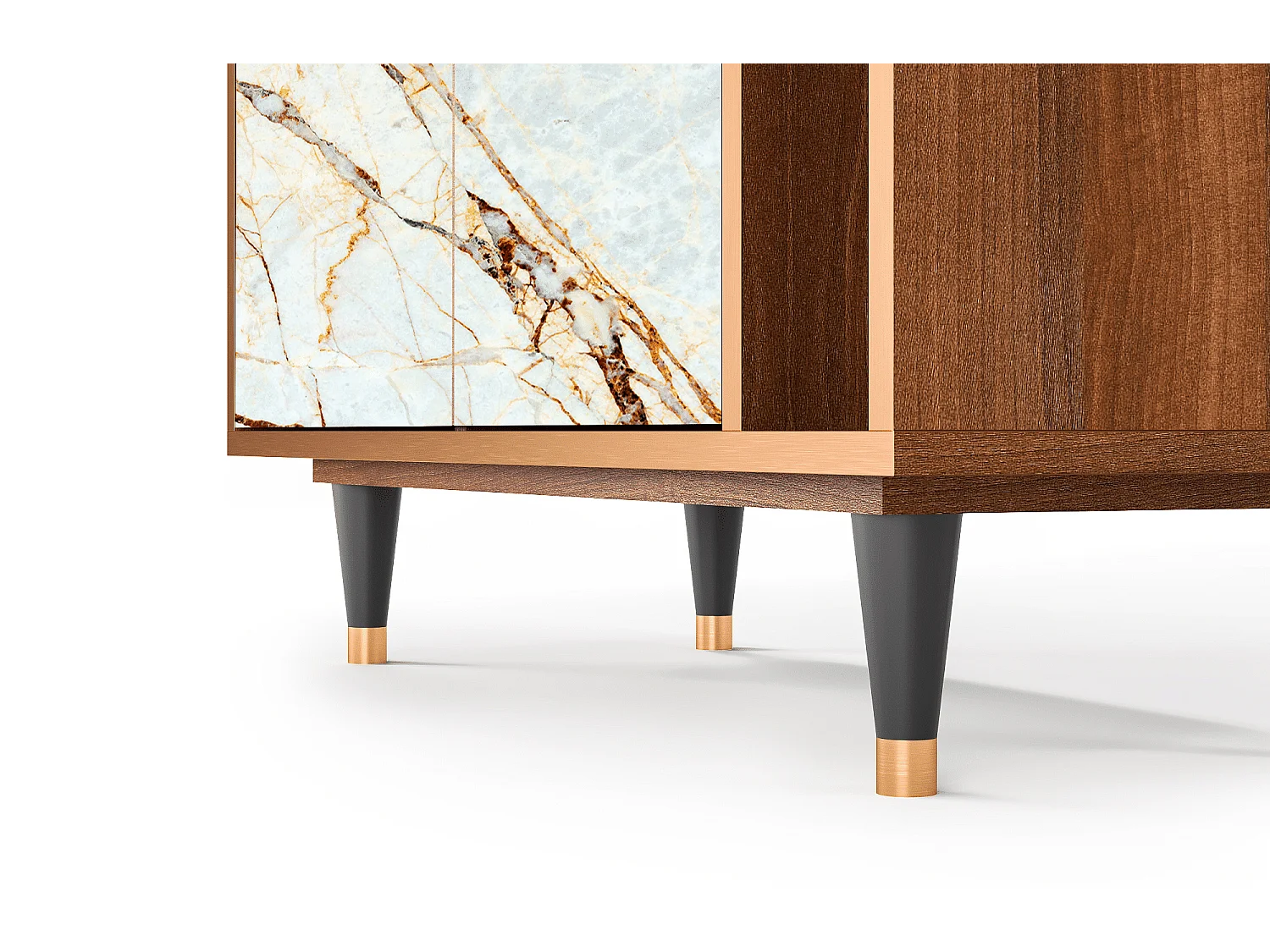 Credenza - 96х110х41 cm - BS6 - Sabbiay Marble, Noce