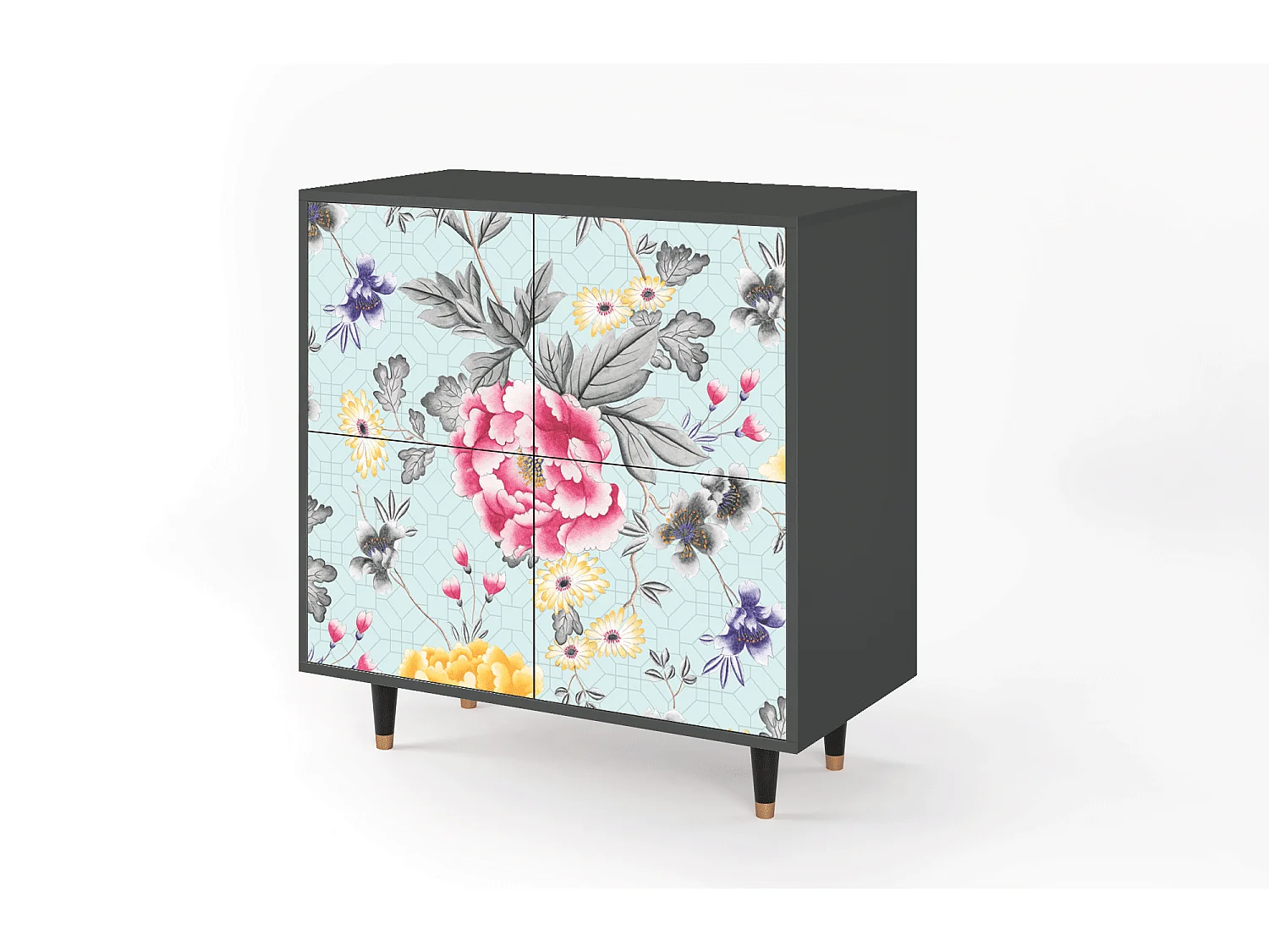 Dressoir - 94x96x48 cm - BS3 - Sky Garden, Antraciet