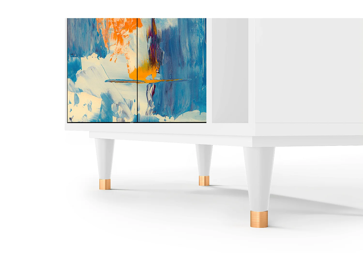 Credenza - 96х110х41 cm - BS6 - Abstract Expressionism, Bianco