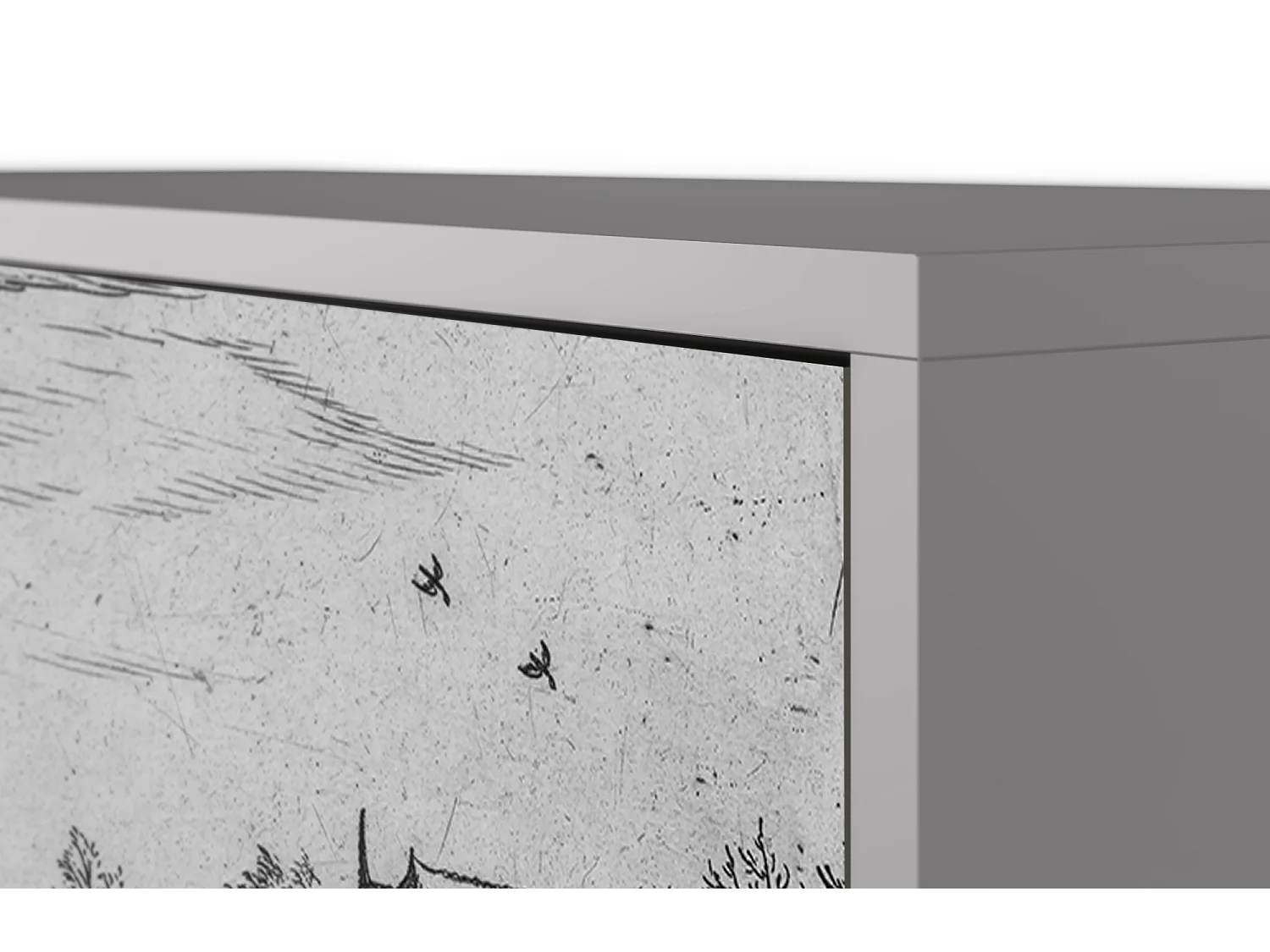 Buffet - 115х84х41 cm - S3 - Country Village, Gris