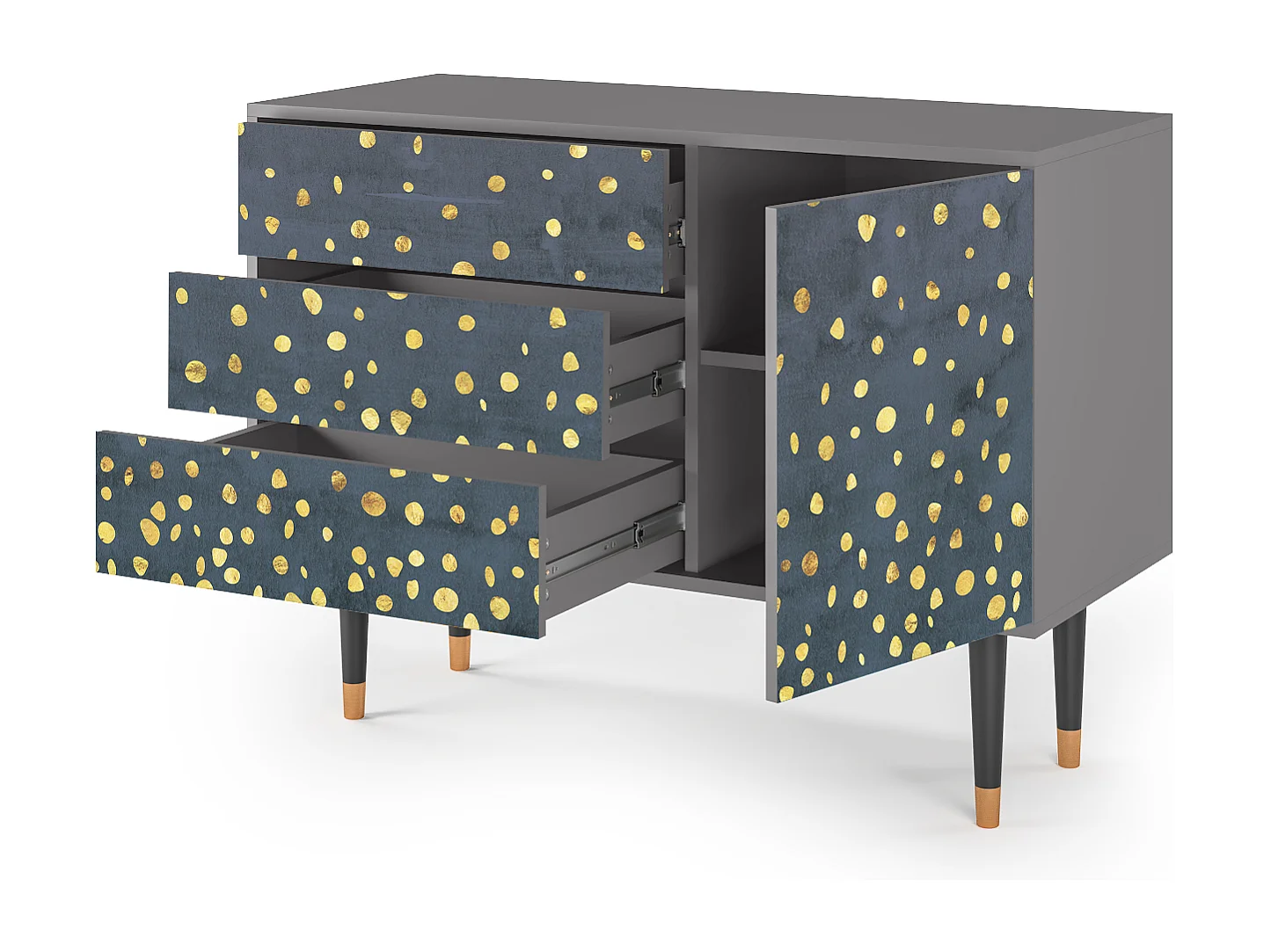 Buffet - 115х84х41 cm - S3 - Foggy Lights, Gris