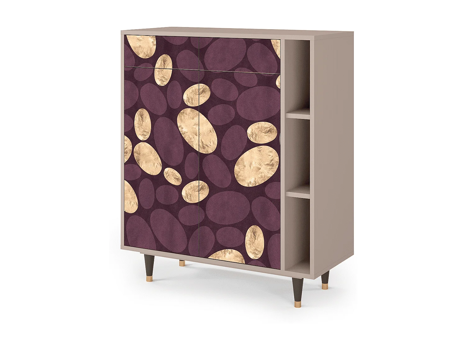 Kredens - 96х110х41 cm - BS6 - Fine Wine, Latte