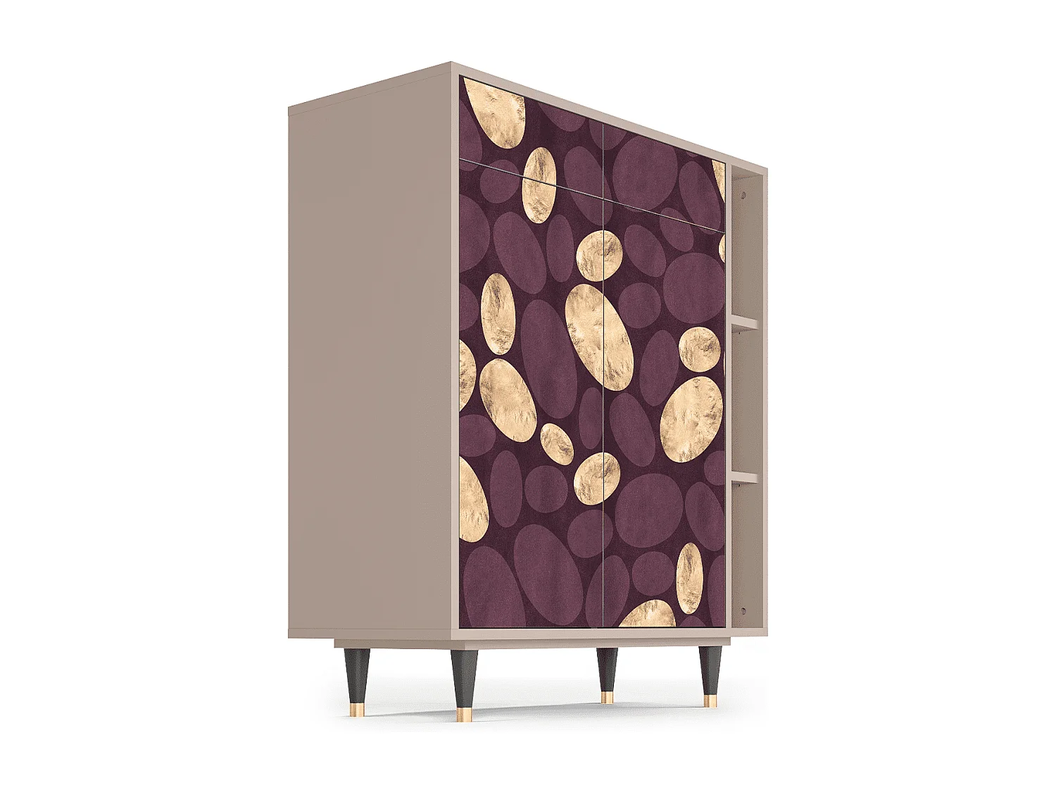 Kredens - 96х110х41 cm - BS6 - Fine Wine, Latte