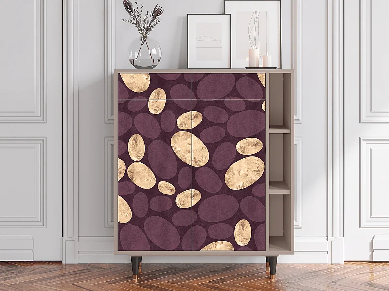 Kredens - 96х110х41 cm - BS6 - Fine Wine, Latte