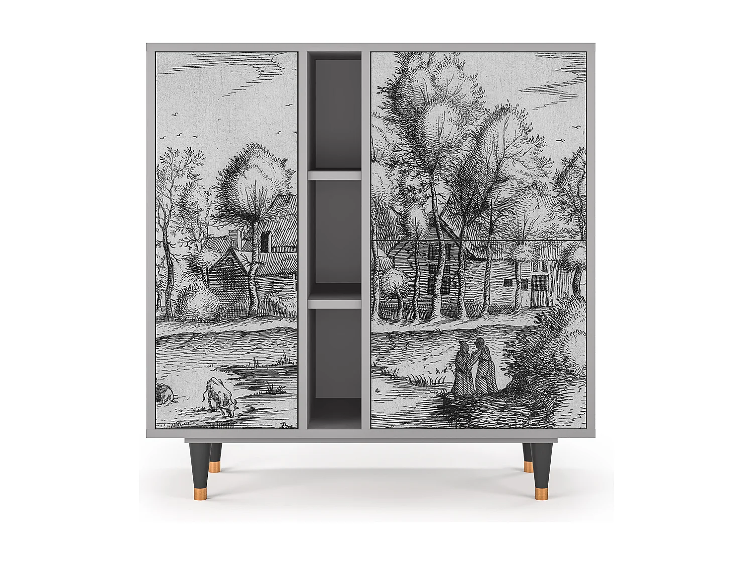 Buffet - 94х96х41 cm - BS5 - A Pond, Gris