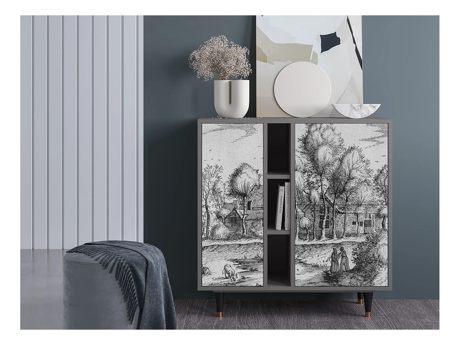 Buffet - 94х96х41 cm - BS5 - A Pond, Gris