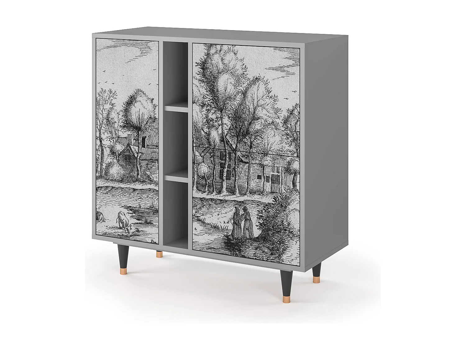 Buffet - 94х96х41 cm - BS5 - A Pond, Gris