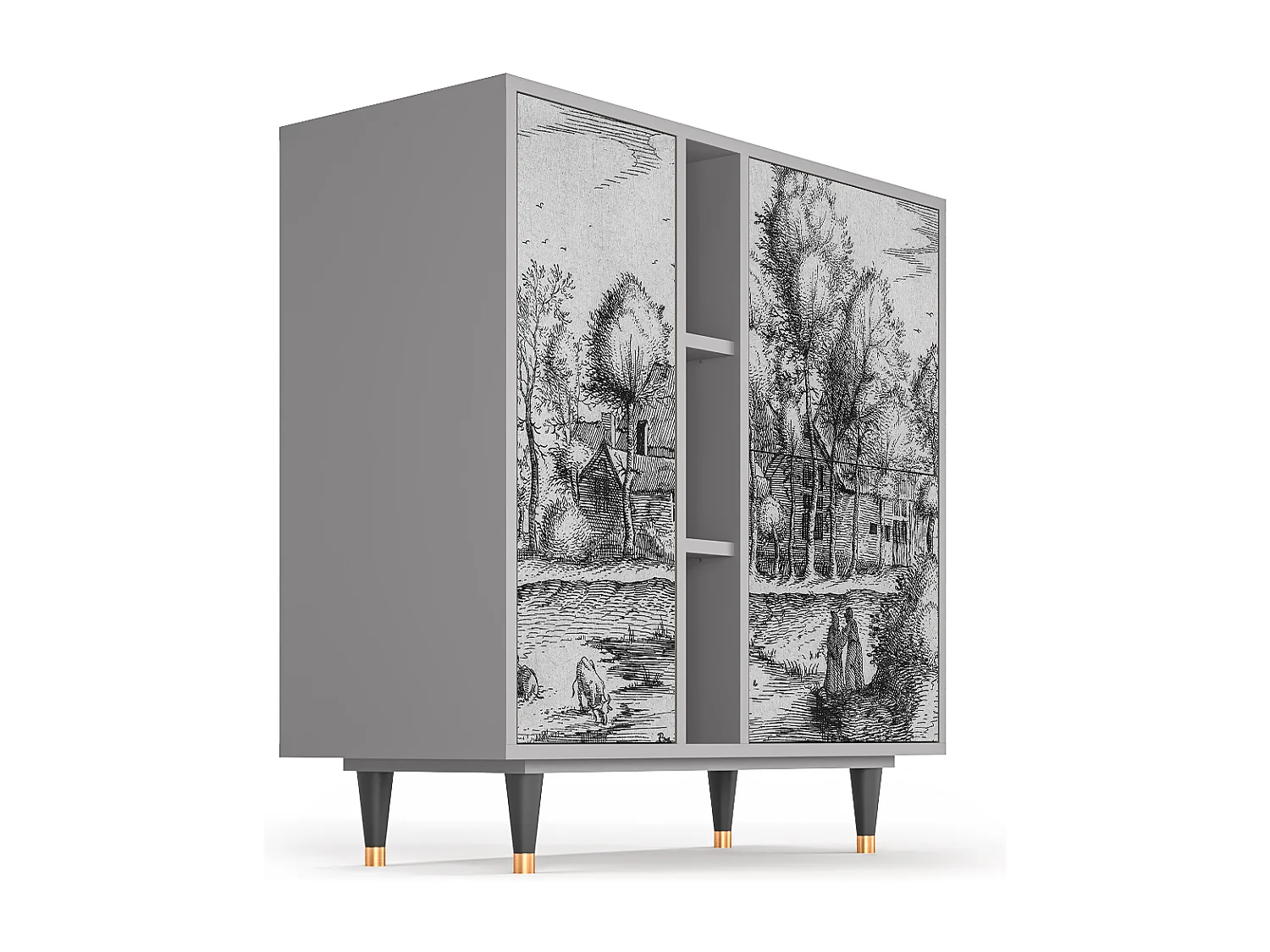 Buffet - 94х96х41 cm - BS5 - A Pond, Gris