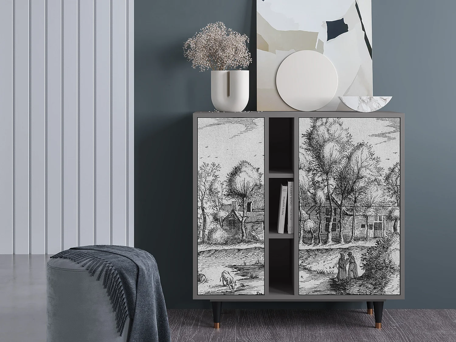 Buffet - 94х96х41 cm - BS5 - A Pond, Gris