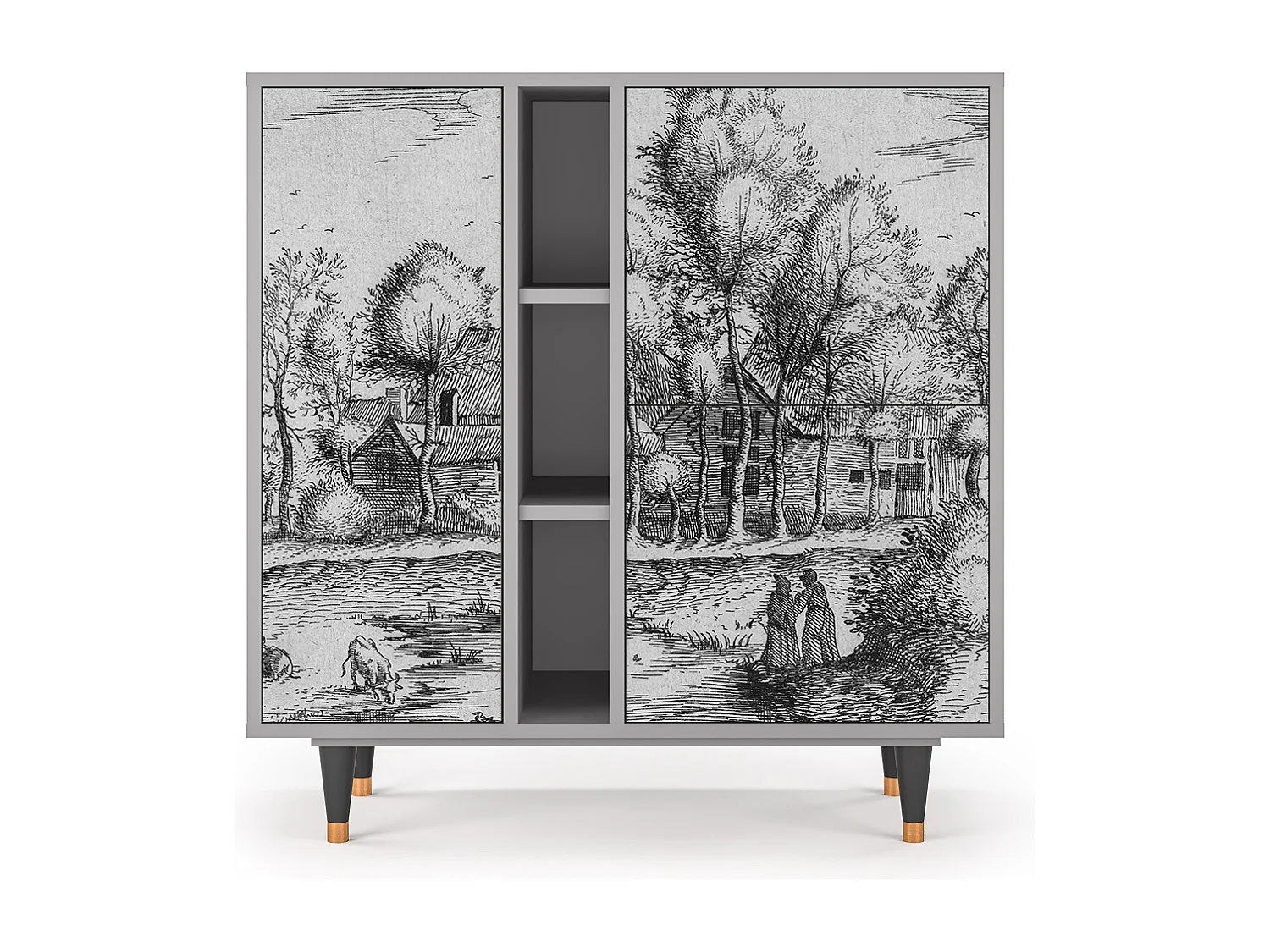 Buffet - 94х96х41 cm - BS5 - A Pond, Gris