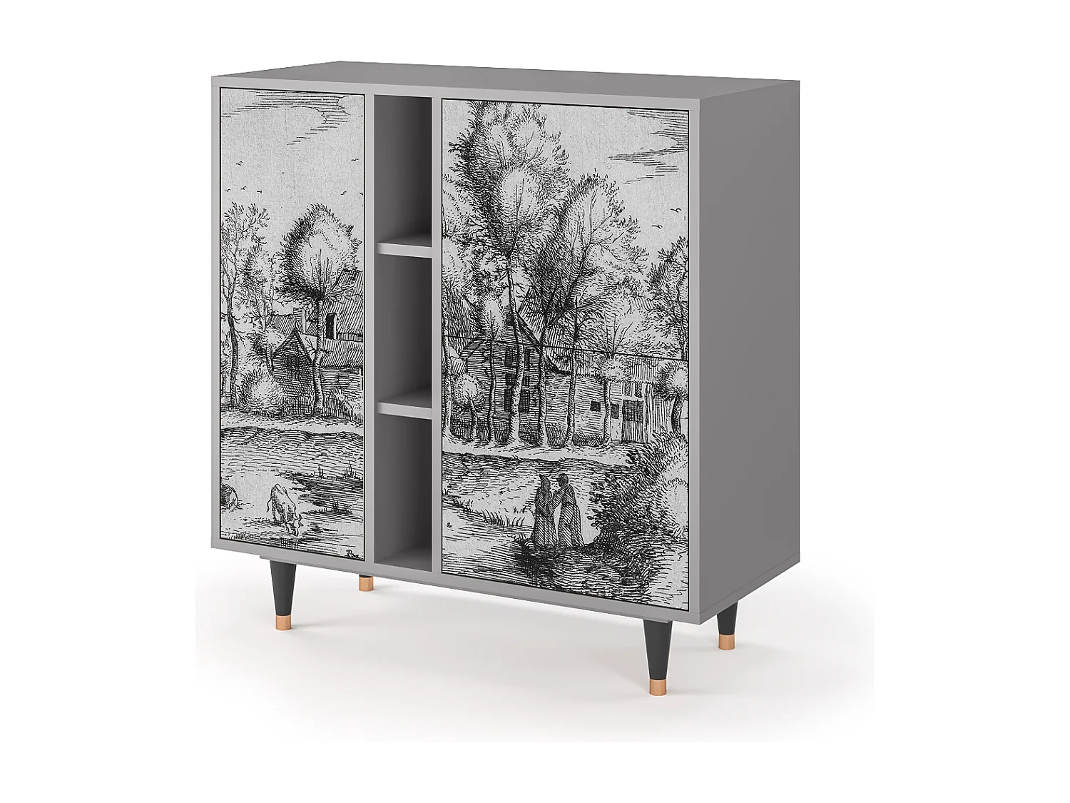 Buffet - 94х96х41 cm - BS5 - A Pond, Gris