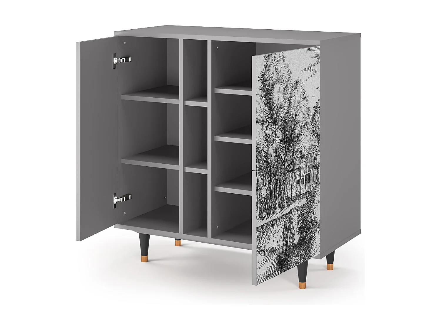 Buffet - 94х96х41 cm - BS5 - A Pond, Gris