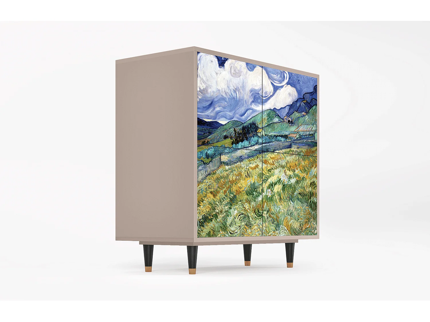 Buffet - 94x96x48 cm - BS3 - Landscape, Latte