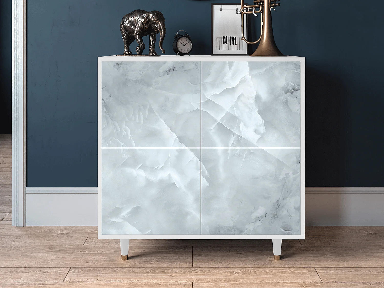 Dressoir - 94x96x48 cm - BS3 - The Onyx, Wit