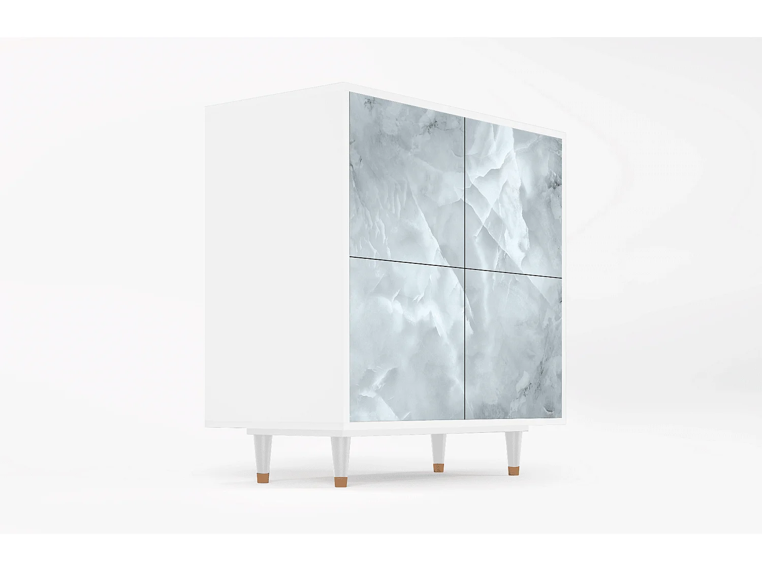 Dressoir - 94x96x48 cm - BS3 - The Onyx, Wit