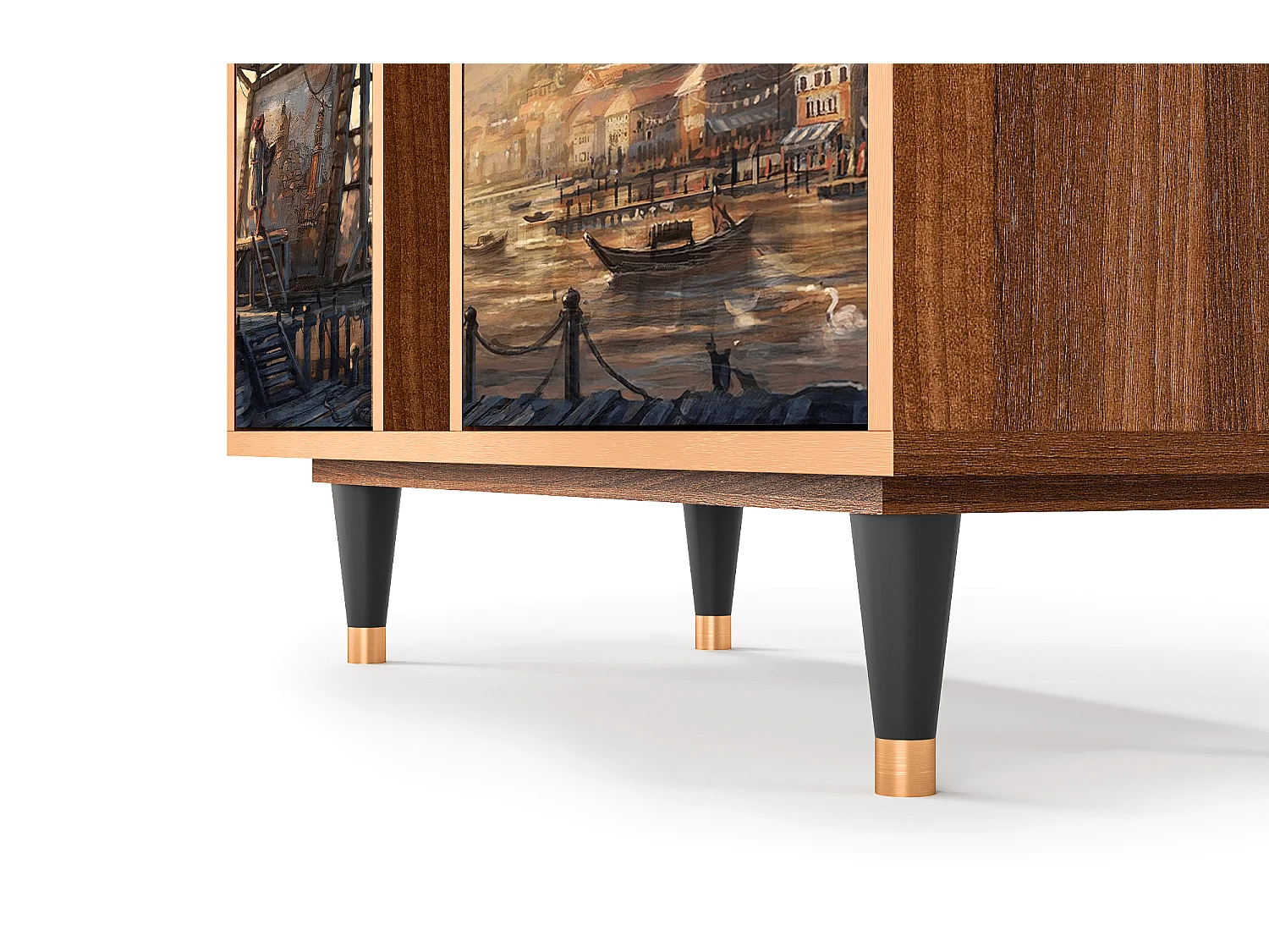 Kredens - 94х96х41 cm - BS5 - Venice, Orzech