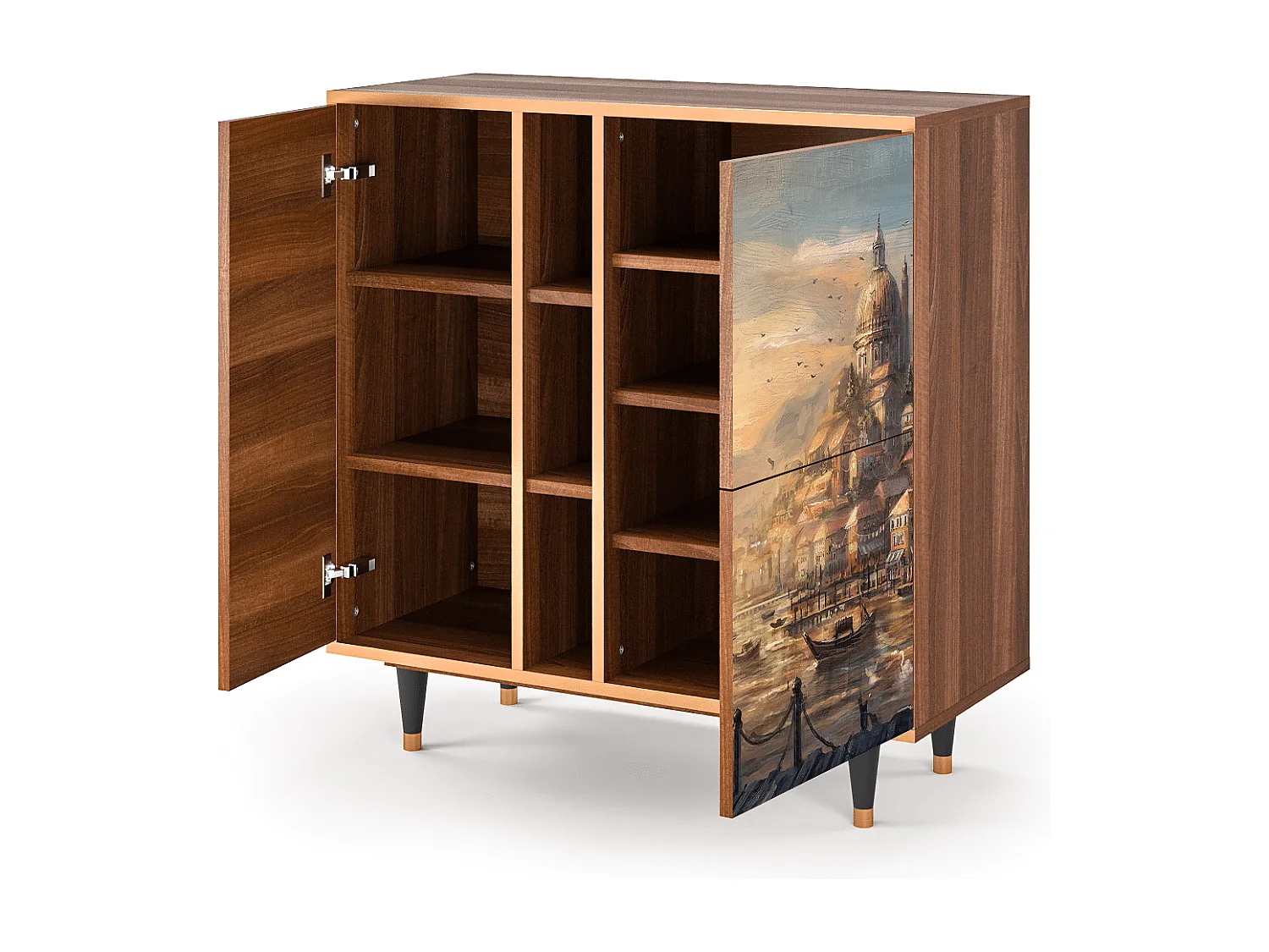 Credenza - 94х96х41 cm - BS5 - Venice, Noce