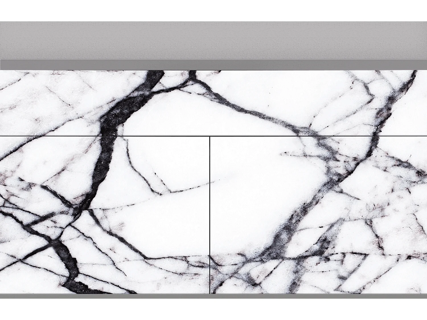 Dressoir - 115x85x48 cm - BS4 - Raven Marble, Grijs