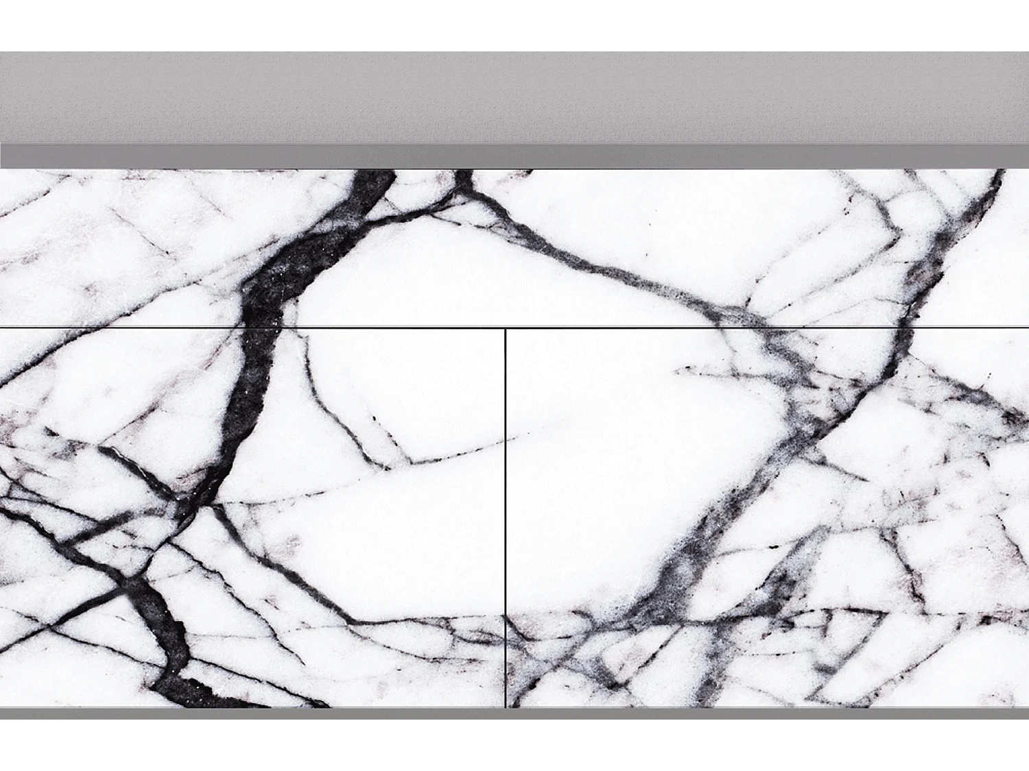 Buffet - 115x85x48 cm - BS4 - Raven Marble, Gris