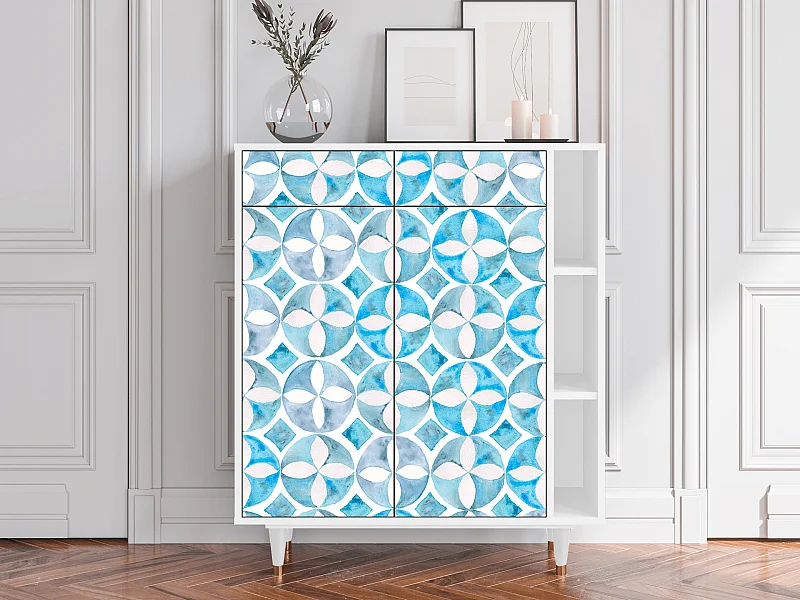 Kredens - 96х110х41 cm - BS6 - Porto Mood, Biały