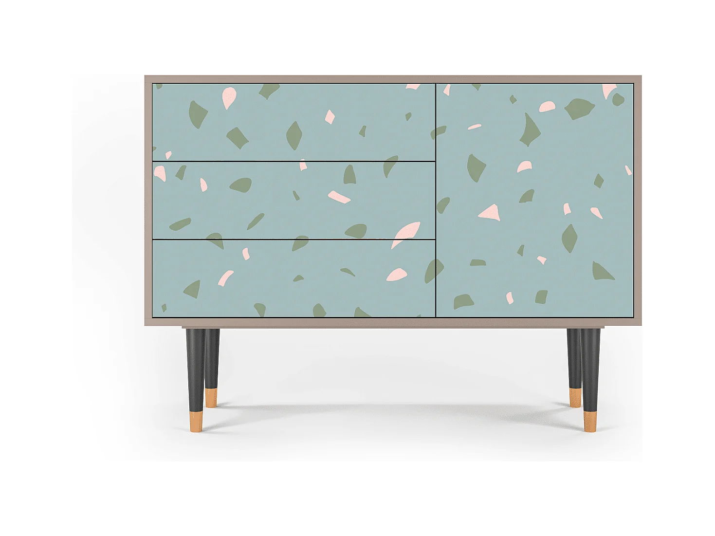 Credenza - 115х84х41 cm - S3 - Blue Drops, Latte