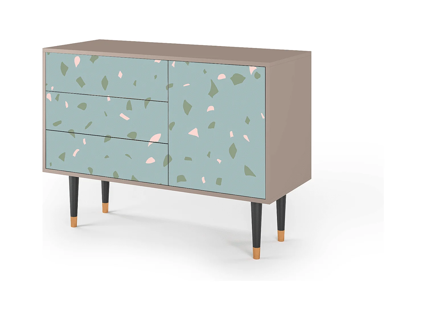 Credenza - 115х84х41 cm - S3 - Blue Drops, Latte