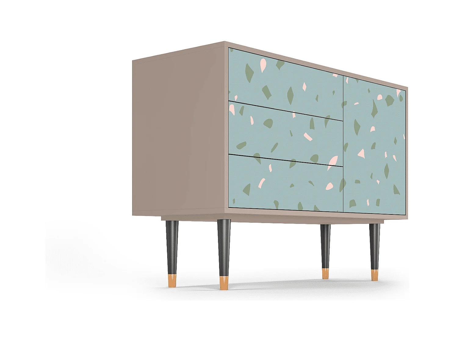 Credenza - 115х84х41 cm - S3 - Blue Drops, Latte