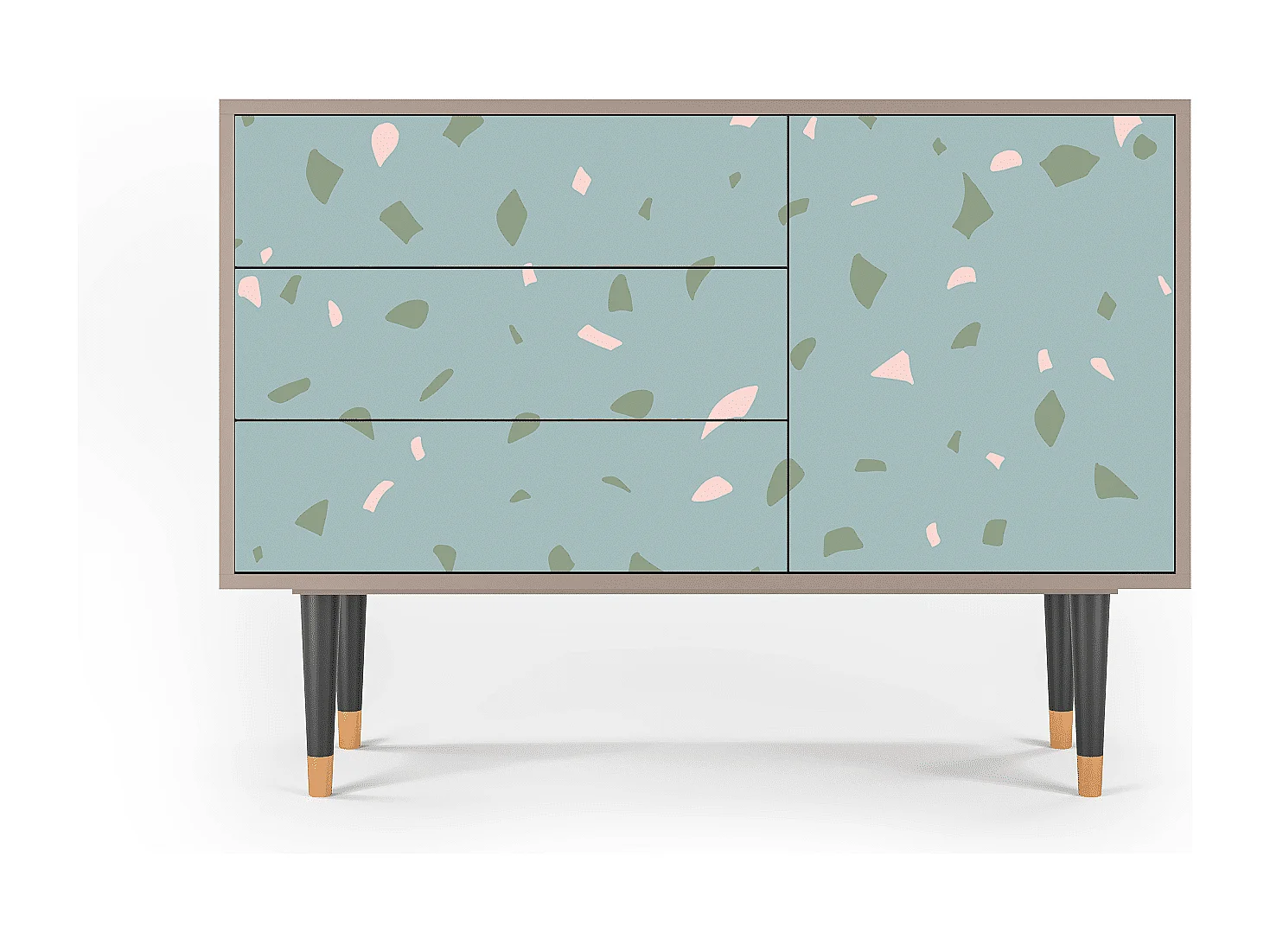 Buffet - 115х84х41 cm - S3 - Blue Drops, Latte