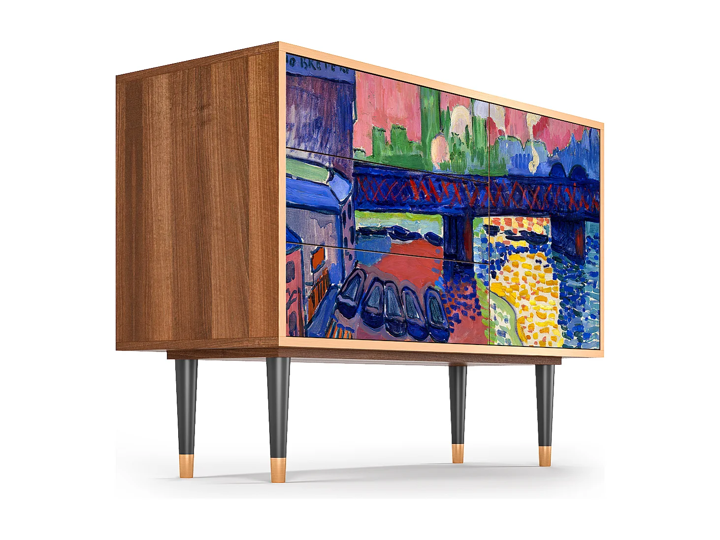 Buffet - 115х84х41 cm - S3 - Charing Cross Bridge, Noyer