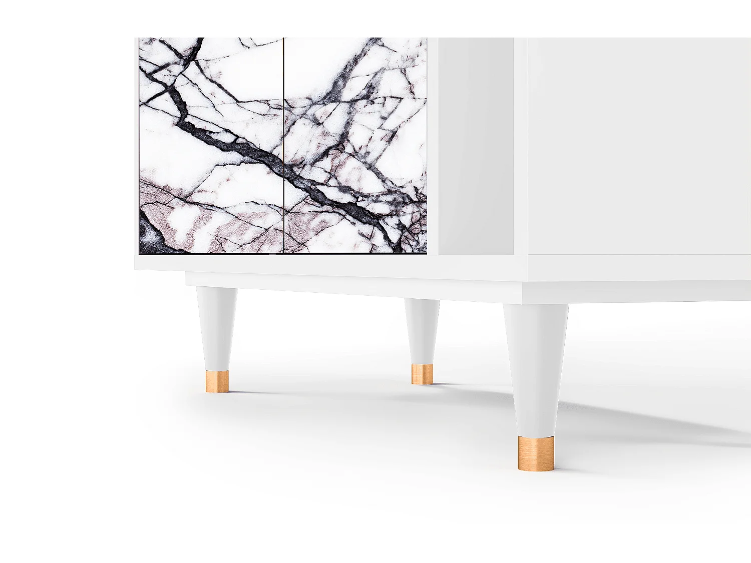 Buffet - 96х110х41 cm - BS6 - Raven Marble, Blanc