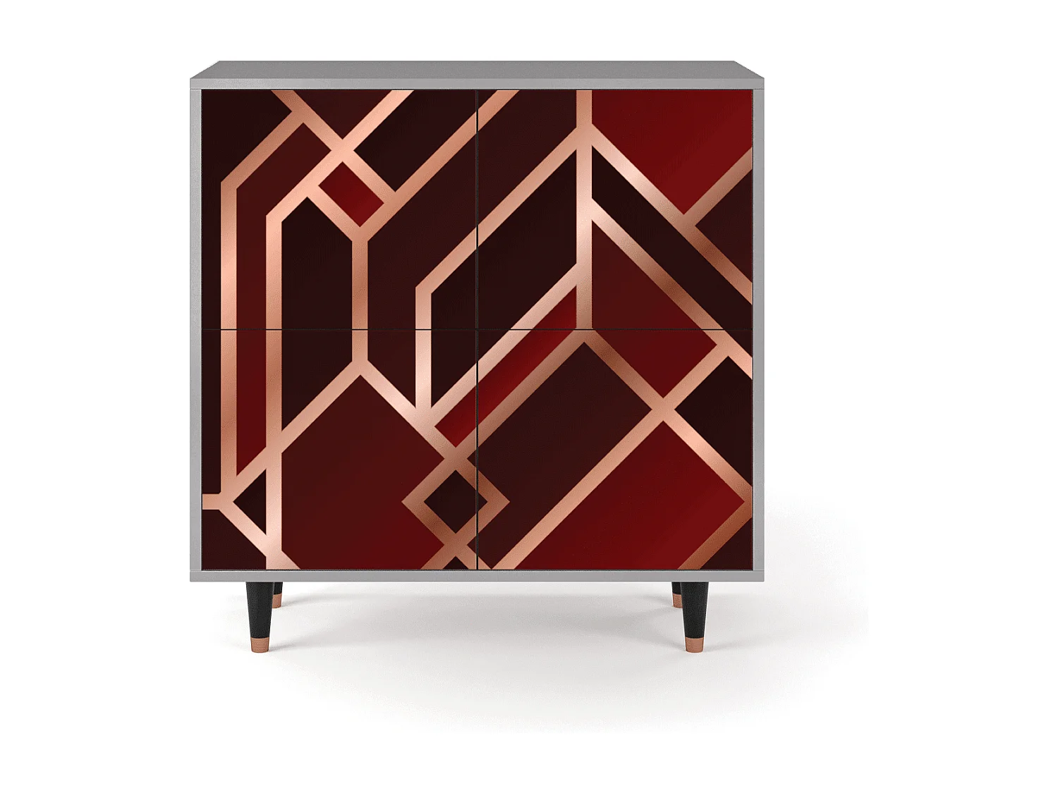 Dressoir - 94x96x48 cm - BS3 - Velvet 1920's, Grijs