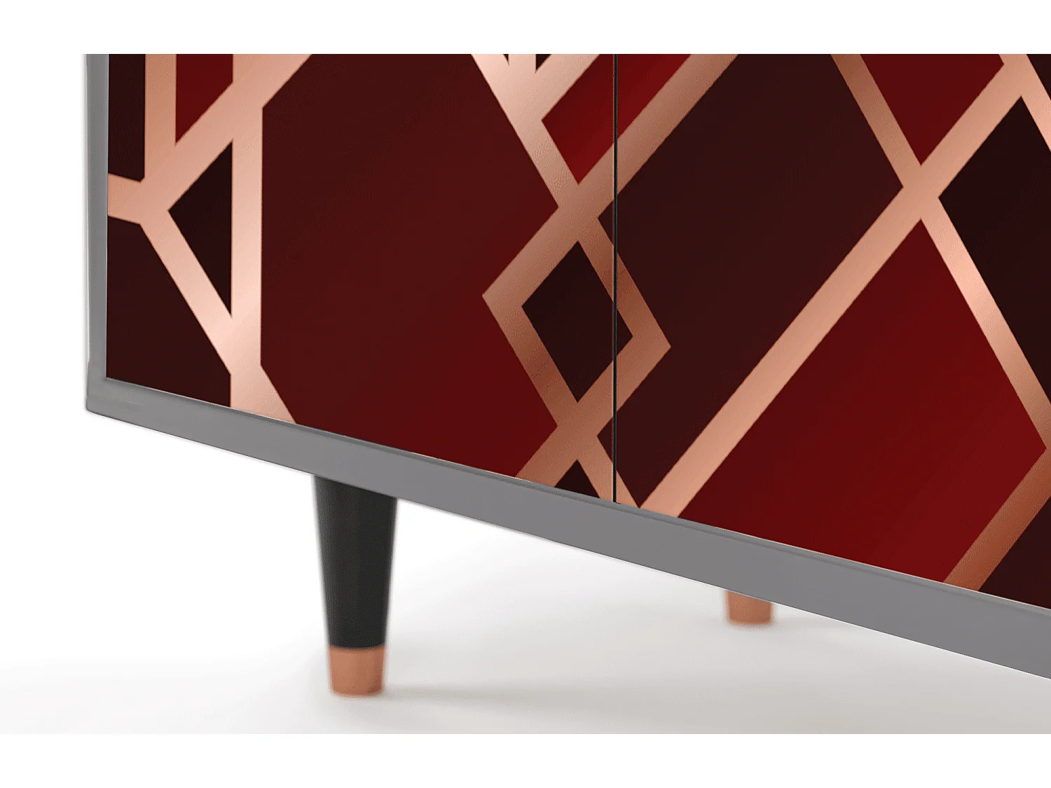 Dressoir - 94x96x48 cm - BS3 - Velvet 1920's, Grijs