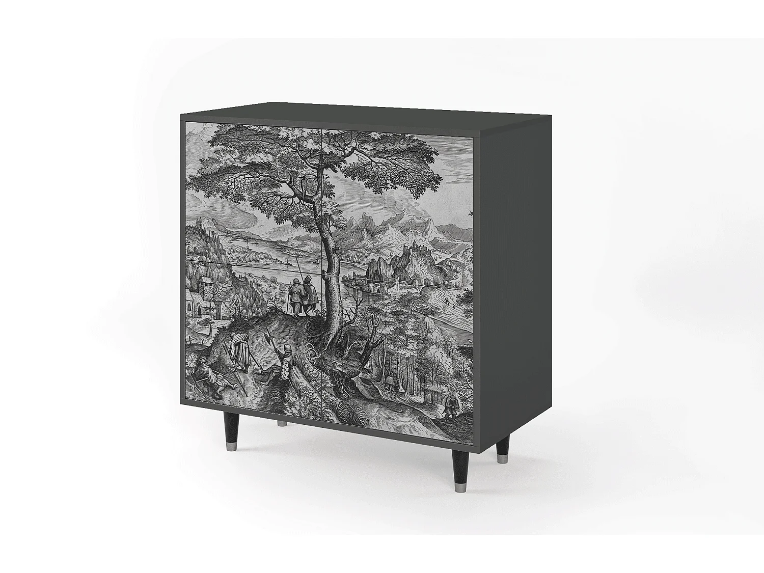 Buffet - 94x96x48 cm - BS3 - Milites Requiescentes, Anthracite