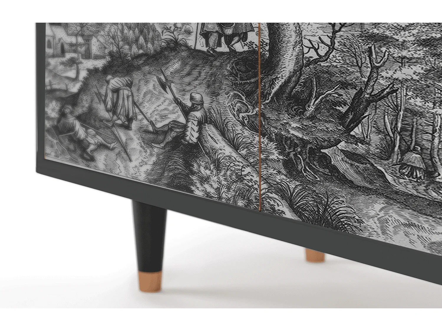 Buffet - 94x96x48 cm - BS3 - Milites Requiescentes, Anthracite