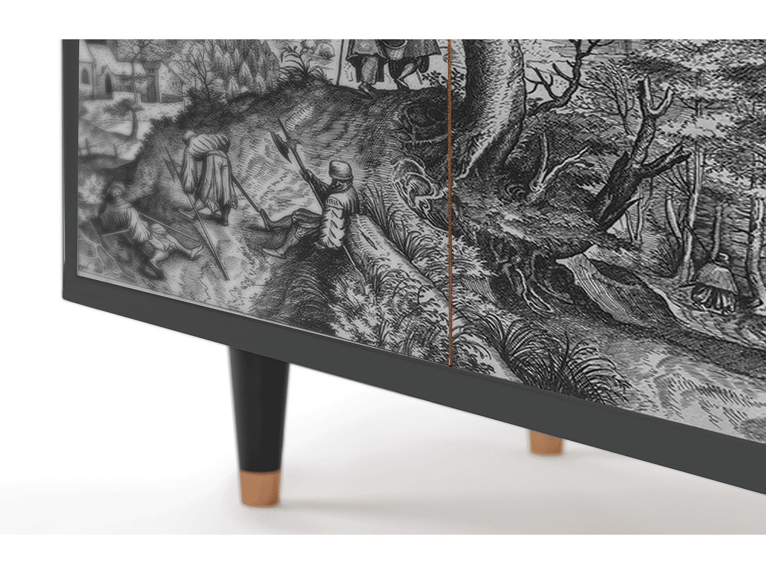 Buffet - 94x96x48 cm - BS3 - Milites Requiescentes, Anthracite