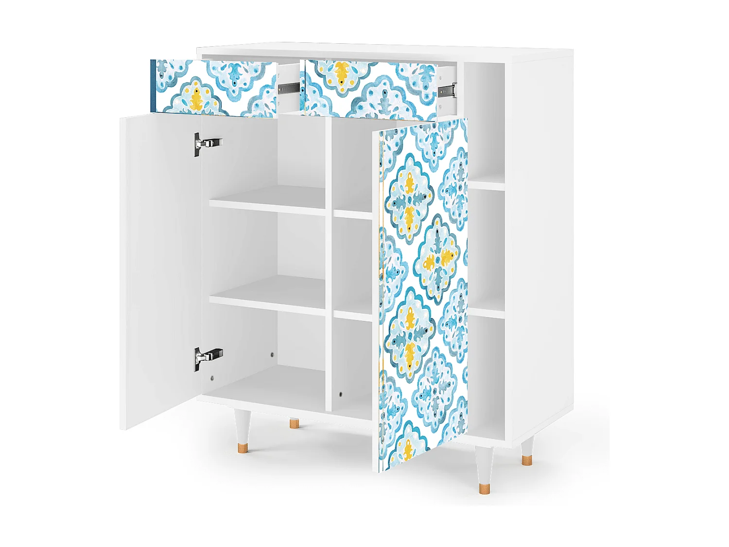Buffet - 96х110х41 cm - BS6 - Portugese tiles, Blanc
